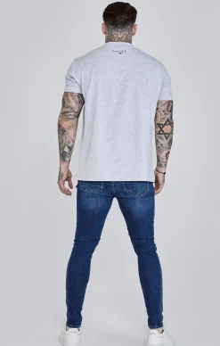 Blue Distressed Skinny Jeans
