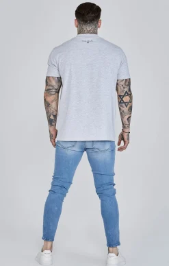 Blue Distressed Skinny Jeans
