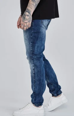 Blue Distressed Slim Fit