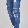 Blue Drop Crotch Jeans