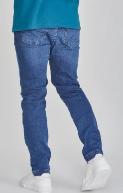 Blue Drop Crotch Jeans