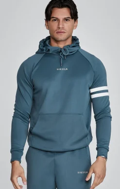 Blue Muscle Fit Hoodie