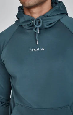 Blue Muscle Fit Hoodie