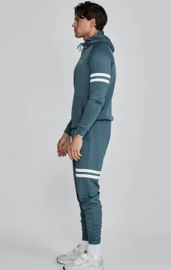 Blue Muscle Fit Hoodie