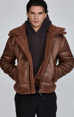 Brown Aviator Jacket