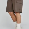 Brown Cargo Shorts