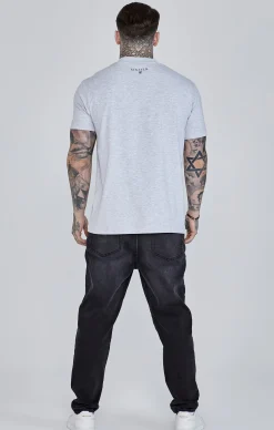 Brown Ecru Grey Marl Pack of 3 T-Shirts