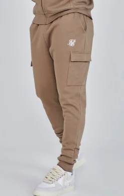 Brown Essentials Cargo Joggers