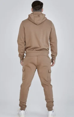 Brown Essentials Cargo Joggers