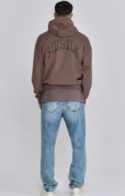 Brown Graphic Hoodie