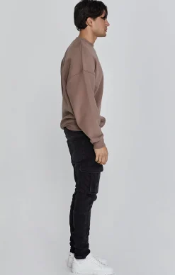 Brown Graphic Sweater