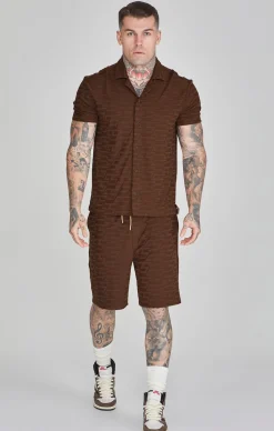 Brown Towelling Shirt