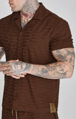 Brown Towelling Shirt
