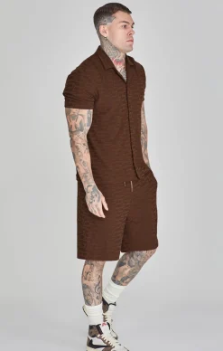 Brown Towelling Shirt