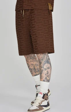 Brown Towelling Shorts