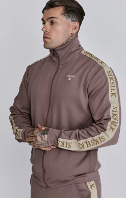 Brown Track Top