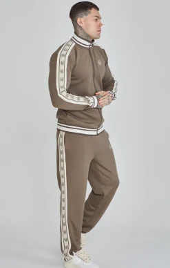 Brown Track Top