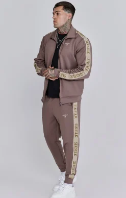 Brown Track Top
