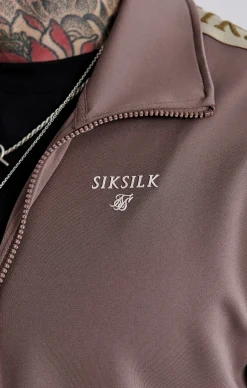 Brown Track Top