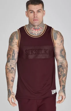 Burgundy Basketball Vest