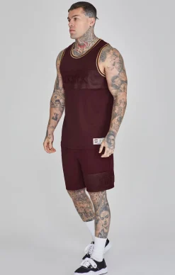 Burgundy Basketball Vest