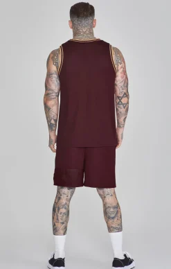 Burgundy Basketball Vest