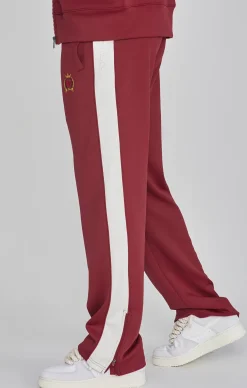 Burgundy Crest Track Pants