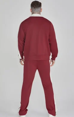 Burgundy Crest Track Pants