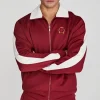 Burgundy Crest Track Top