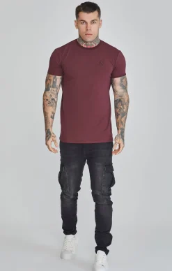 Burgundy Muscle Fit T-Shirt