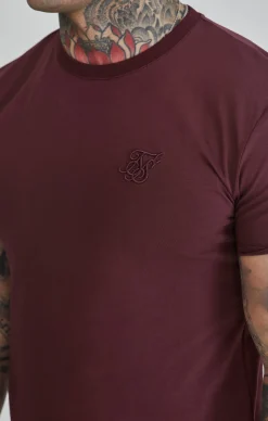 Burgundy Muscle Fit T-Shirt