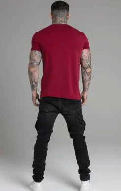 Burgundy Muscle Fit T-Shirt