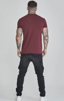 Burgundy Muscle Fit T-Shirt