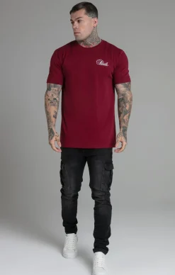 Burgundy Relaxed Fit T-Shirt