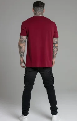 Burgundy Relaxed Fit T-Shirt
