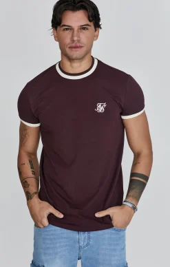 Burgundy Ringer T-Shirt