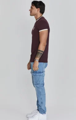Burgundy Ringer T-Shirt