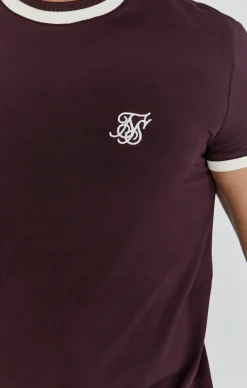 Burgundy Ringer T-Shirt