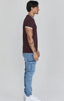 Burgundy Ringer T-Shirt