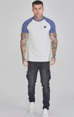 Ecru Blue Raglan T-Shirt