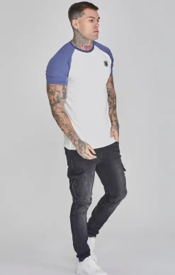 Ecru Blue Raglan T-Shirt