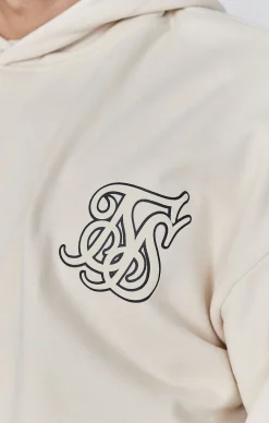 Ecru Graphic Hoodie