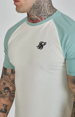 Ecru Green Raglan T-Shirt