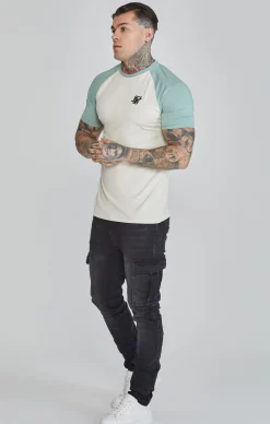 Ecru Green Raglan T-Shirt