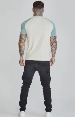 Ecru Green Raglan T-Shirt