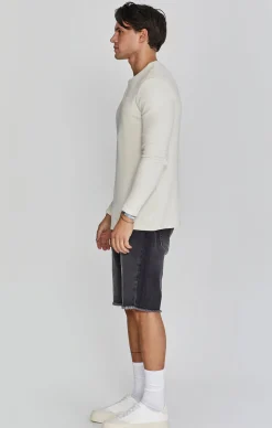 Ecru Henley T-Shirt