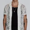 Ecru Lace Resort Shirt