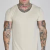 Ecru Muscle Fit T-Shirt