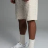 Ecru Towelling Shorts