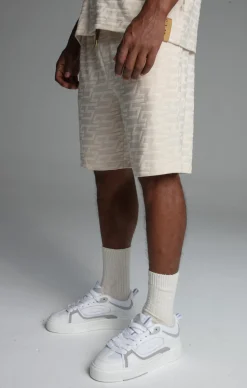 Ecru Towelling Shorts